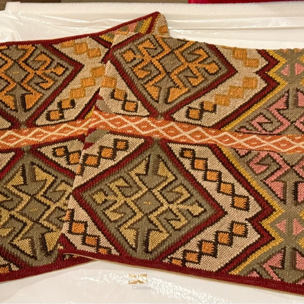 Pottery Barn Tribal Kashan Kilim Pillow Cover, Wool, 18” #2